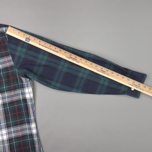 Brooks Brothers Shirt Mens XL Green Plaid Non Iron Supima Cotton Button Down - Picture 9 of 10